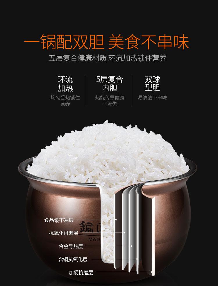 九阳/Joyoung Y-50C82 5L Electric High Pressure Cooker/Rice Cooker/Dual Pots/ SG Plug/ 1 Year SG Warranty