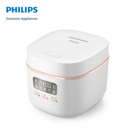 Philips 1.8L Mini Rice Cooker HD3063/20 - One-Touch Cyclonic Cooking with 24-Hour Smart Scheduling