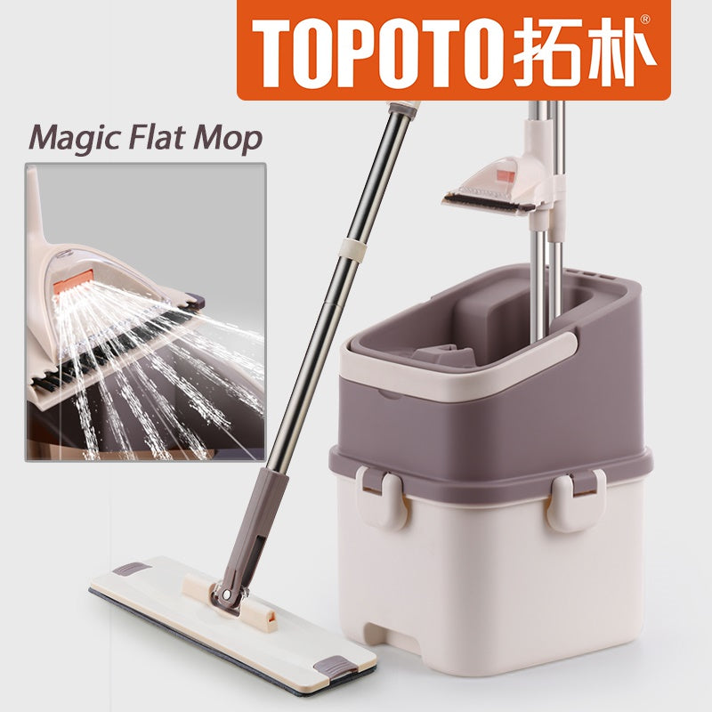 TOPOTO Z8 MOP/ FREE 1 extra mop heads (Total 3 mop heads in the box)