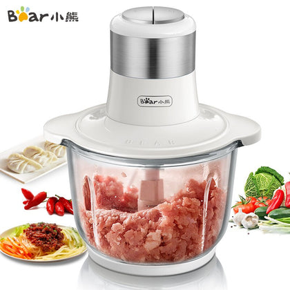 小熊 Bear QSJ-C03A1 2L Meat Grinder/ Garlic Vegetable Cutting Machine/ 1 Year SG Warranty/ 3-pin SG Plug with Safety Mark