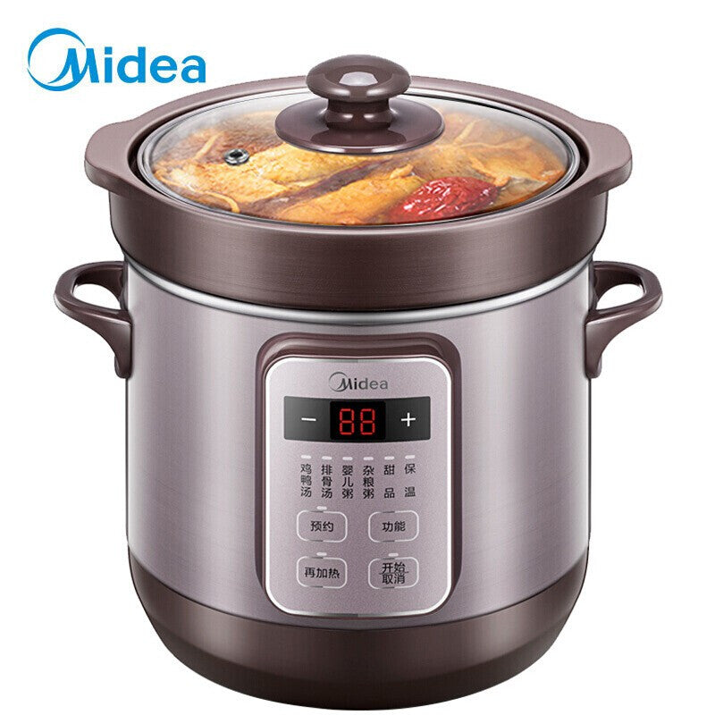 美的/Midea DG18Easy201 1.8L Single Pot Slow Cooker/ SG Plug/ 1 Year SG Warranty